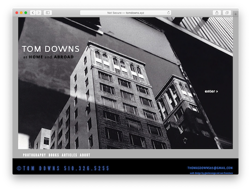 TomDowns.xyz homepage