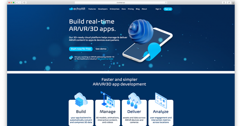 Richard Branson Tech Challenge awarded startup EchoAR.xyz