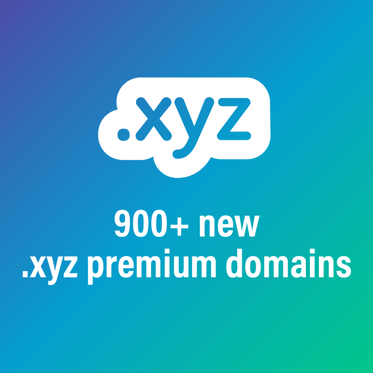 900 + new .xyz premium domains