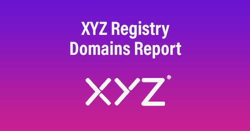 XYZ Registry Domains Report and freshly funded startups using XYZ Domains