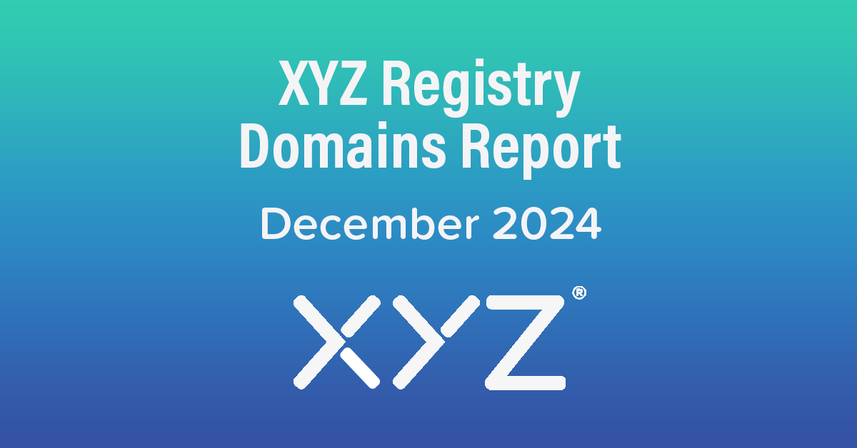 XYZ Registry Domains Report - December 2024