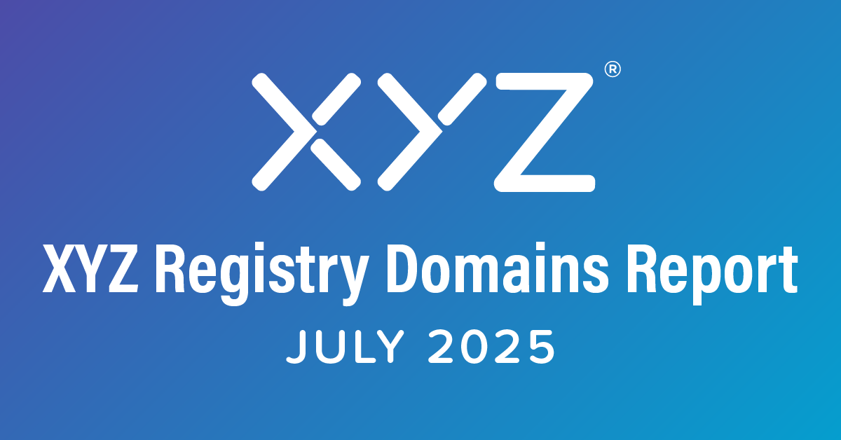 XYZ Registry Domains Report - July 2025